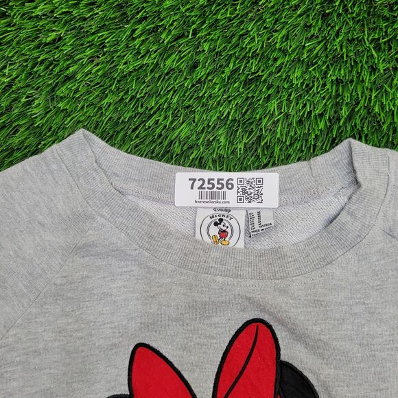 Disney Minnie-Mouse Sweatshirt Womens Medium 19x22 Gray - Picture 10 of 13